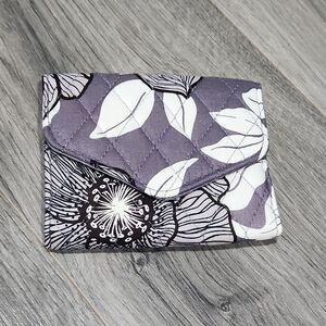 NWOT Vera Bradley RFID Floral Moon Trifold Quilted Wallet
